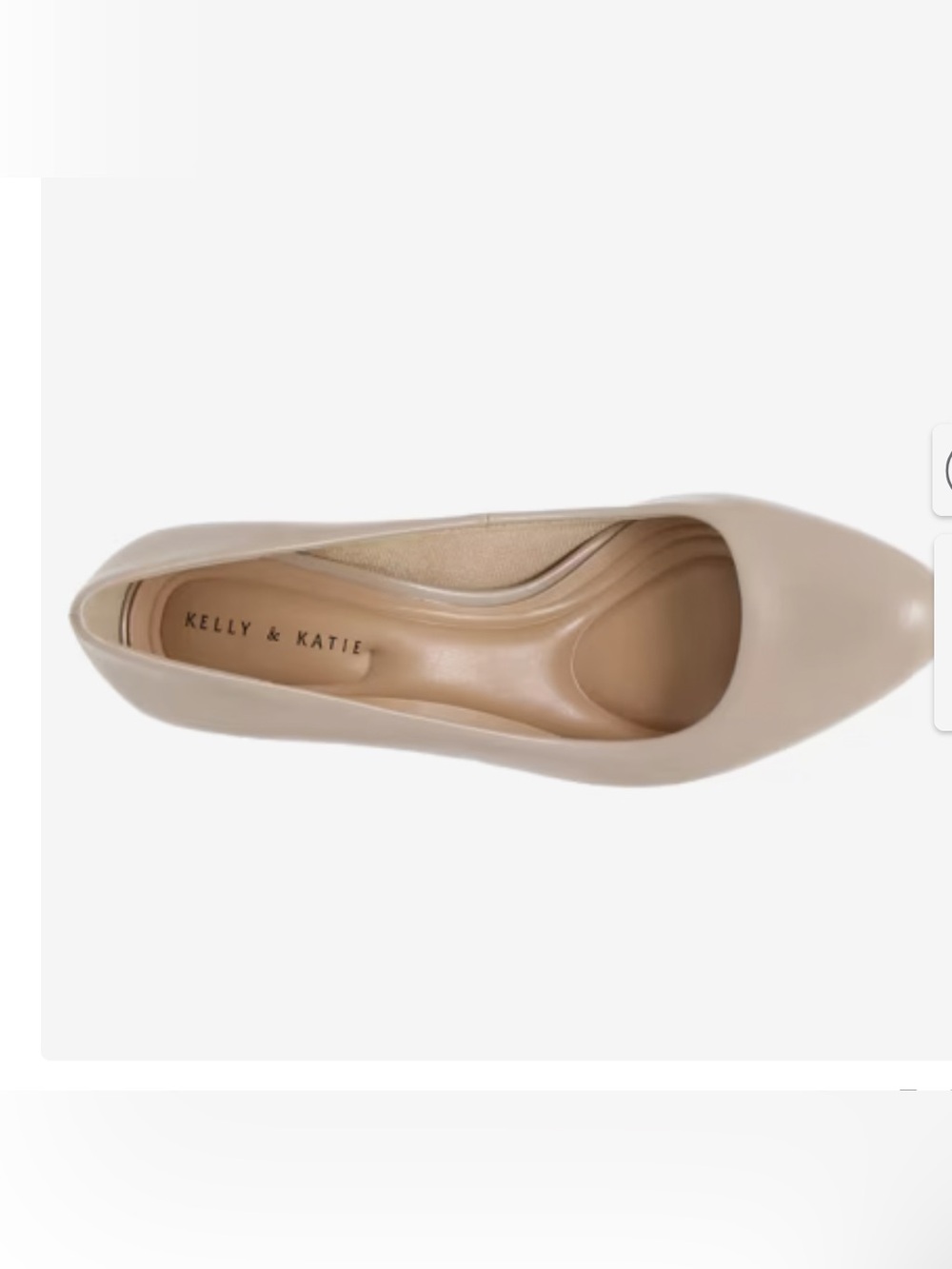 Kelly & Katie Nude Pumps Size 7W Wide 2.5” Heel - Picture 6 of 7